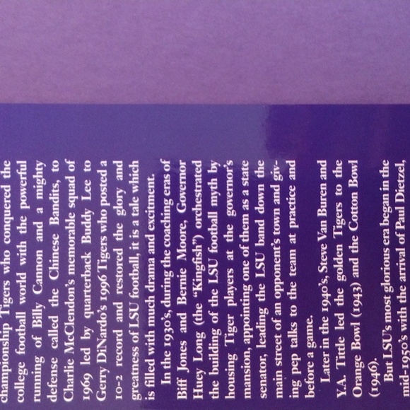 Football Book College>LSU (New) Large Format Hardback - Picture 4 of 10